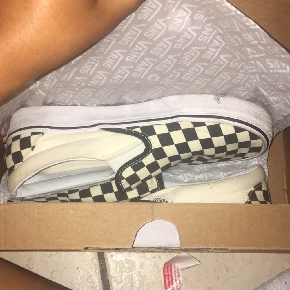 Checker board Vans low top